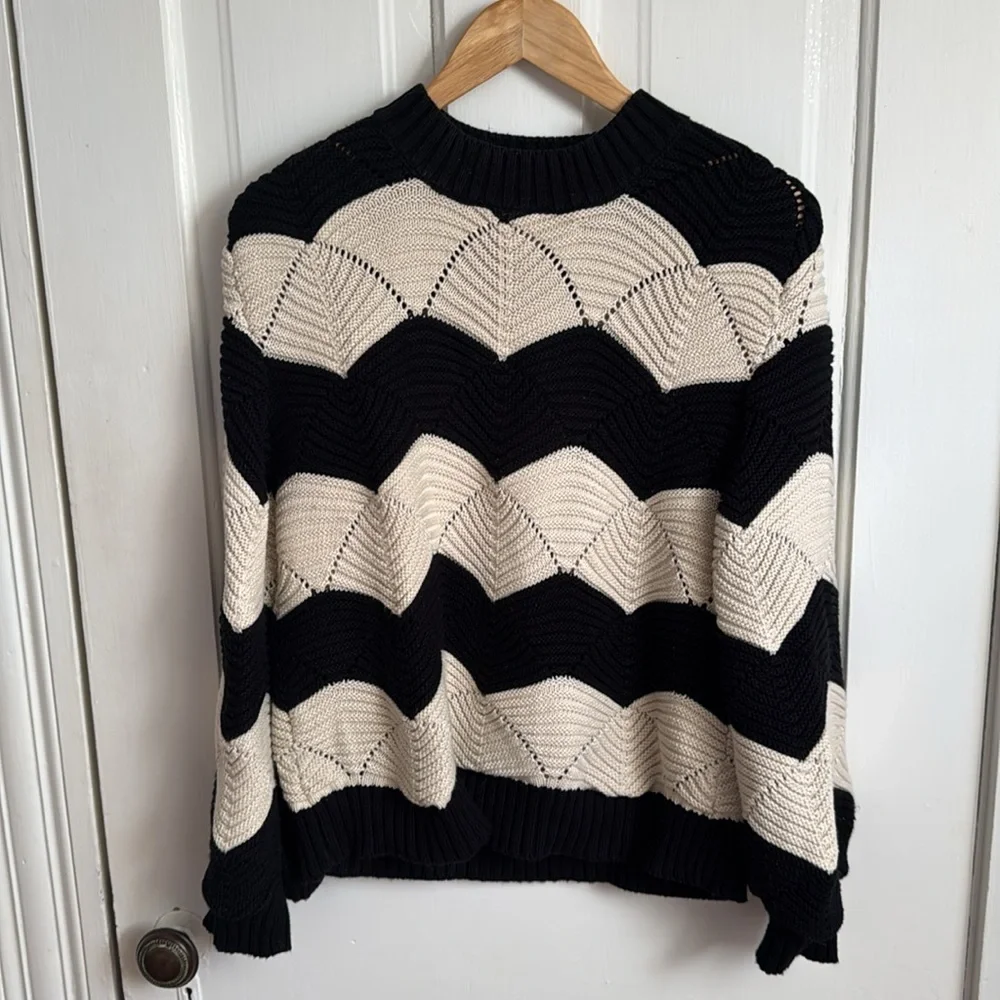 Cleobella // Black & Ivory Kori Sweater